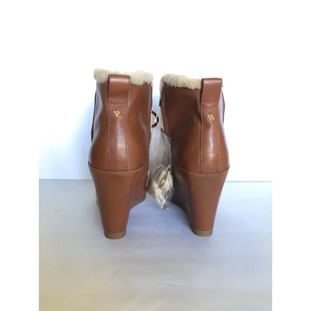 Veronica Beard Elfred Wedge Booties Boots